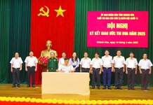 Hội nghị Ký kết giao ước thi đua Khối thi đua các đơn vị quân đội đóng quân trên địa bàn tỉnh làm công tác dân vận (Khối 1)